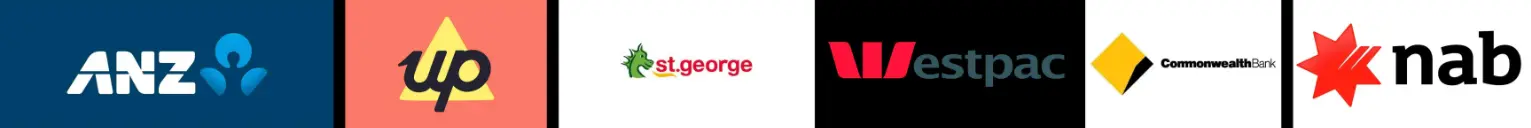 AU Boss Casino supports Australian banks - ANZ, Up, St.George, Westpac, Commonwealth Bank, NAB