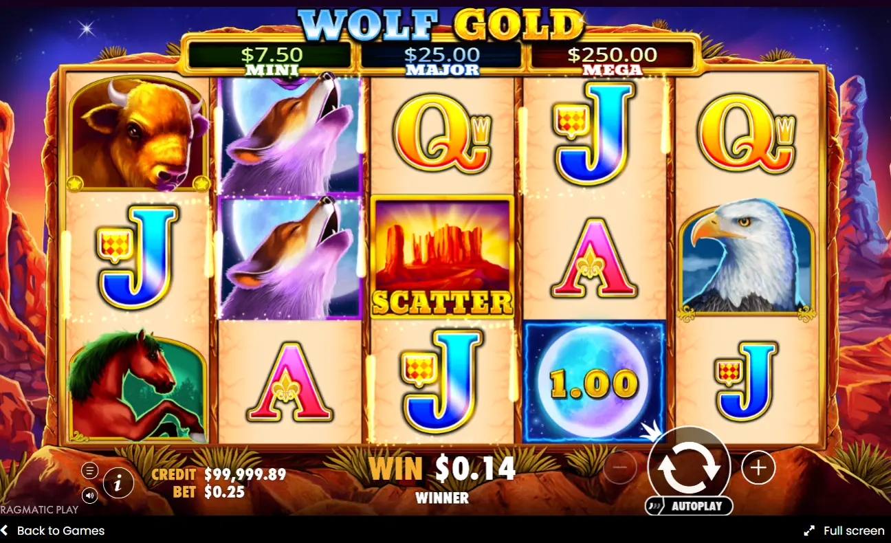 Wolf Gold slot game icon